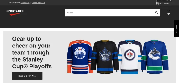 Screenshot SportChek.ca