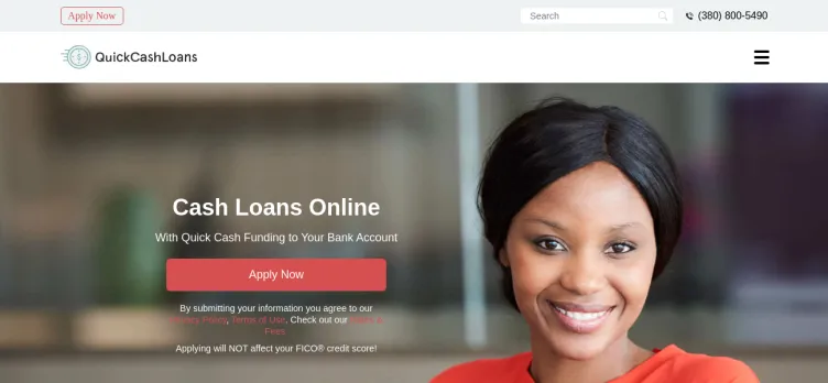 Screenshot Quick Cash Loans