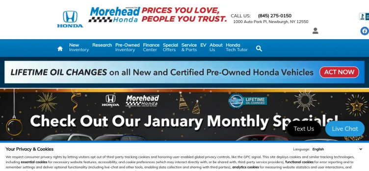 Screenshot Morehead Honda