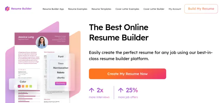 Screenshot Resume Builder