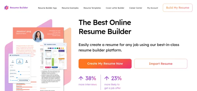 Screenshot Resume Builder