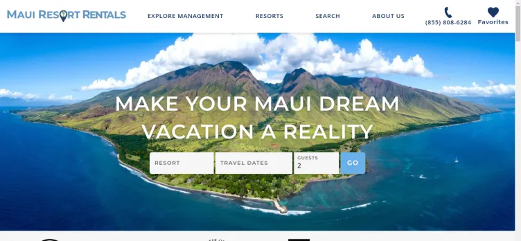 Screenshot Maui Resort Rentals