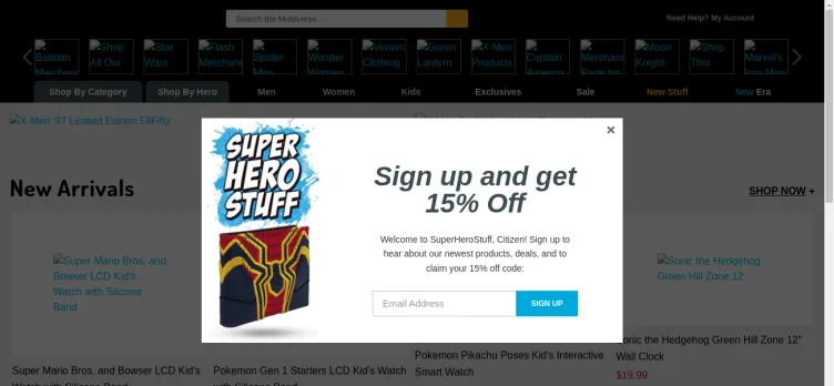 Screenshot SuperHeroStuff