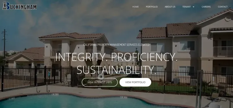 Screenshot Buckingham Property Management