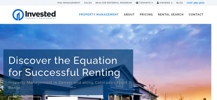 Screenshot Invested Property Management Group
