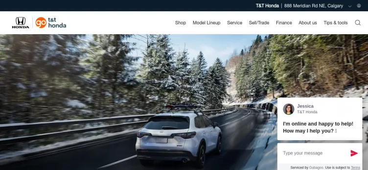 Screenshot T & T Honda