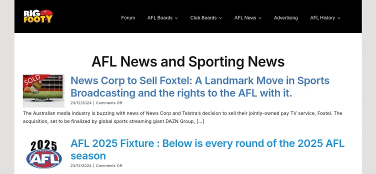 Screenshot Bigfooty