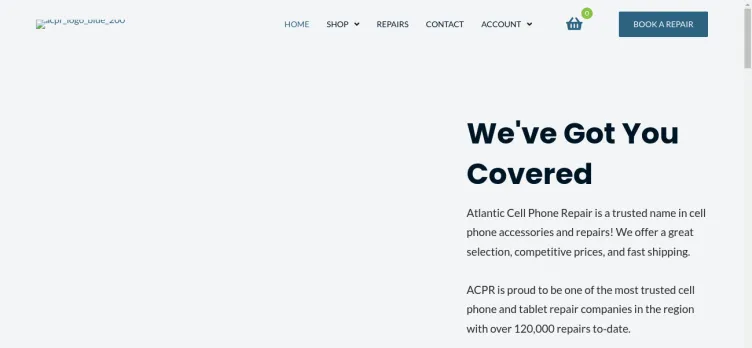 Screenshot Atlantic Cell Phone Repair
