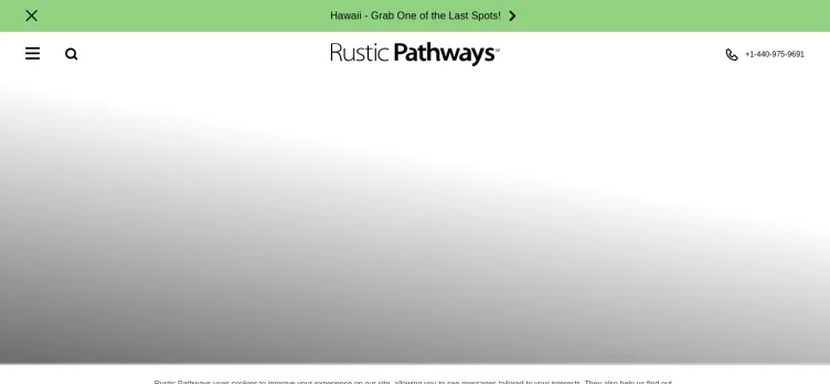 Screenshot Rustic Pathways Australia (USA)