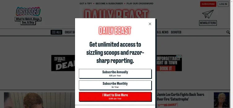 Screenshot The Daily Beast