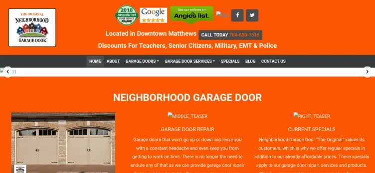 Screenshot Neighborhood Garage Door