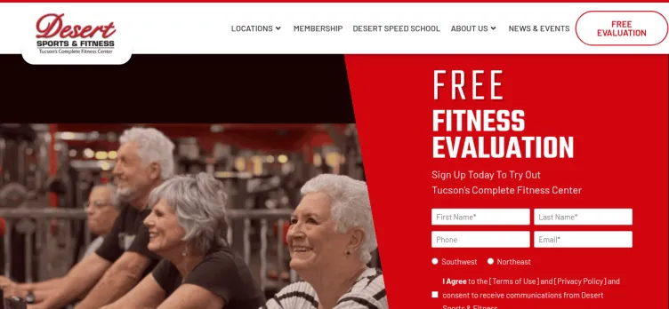 Screenshot Desert Sports & Fitness