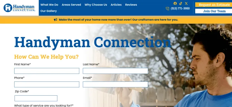 Screenshot Handyman Connection of Blue Ash