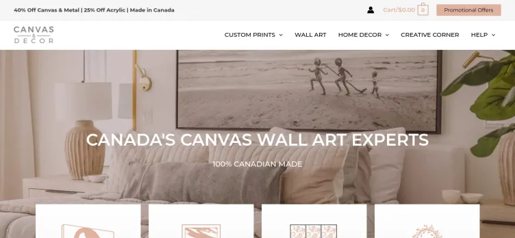 Screenshot Canvas & Decor