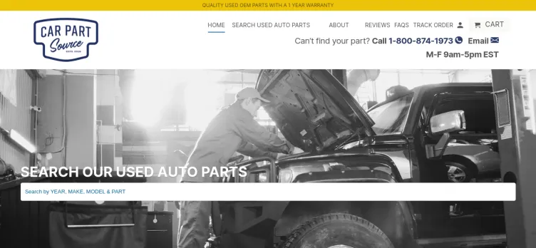 Screenshot Car Part Source