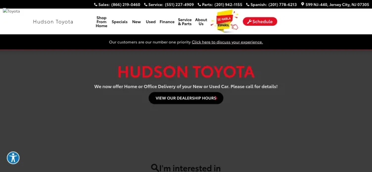Screenshot Hudson Toyota