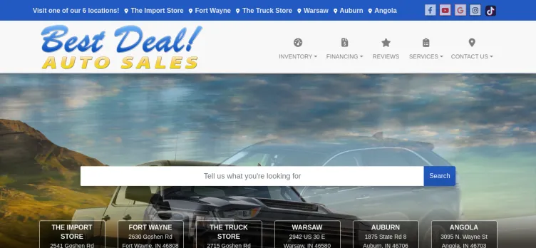 Screenshot Best Deal Auto Sales