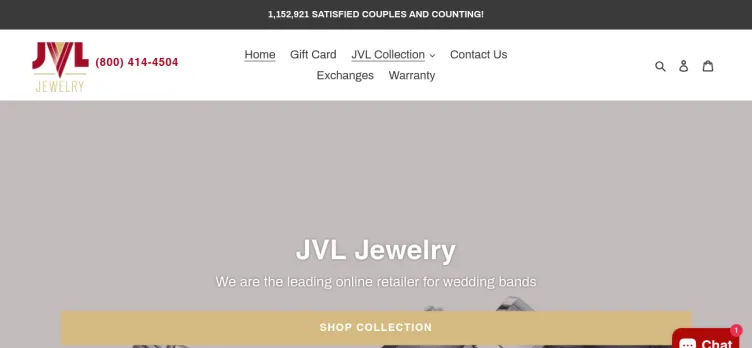 Screenshot JVL Jewelry