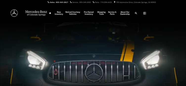 Screenshot Mercedes-Benz of Colorado Springs