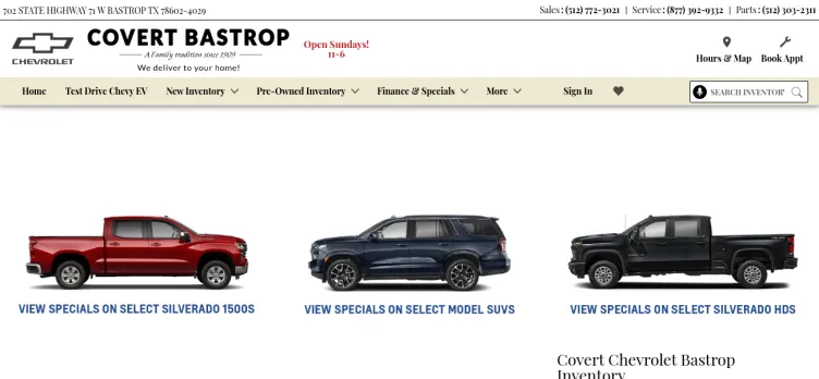 Screenshot Covert Chevrolet Buick GMC