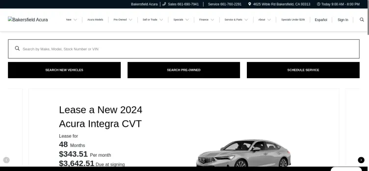 Screenshot Family Motors Acura