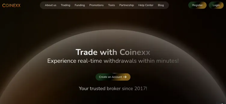 Screenshot Coinexx