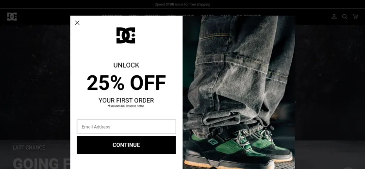 Screenshot DC Shoes