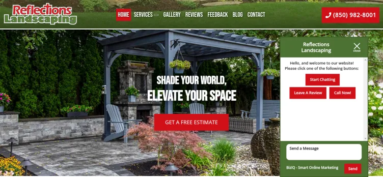Screenshot Reflections Landscaping