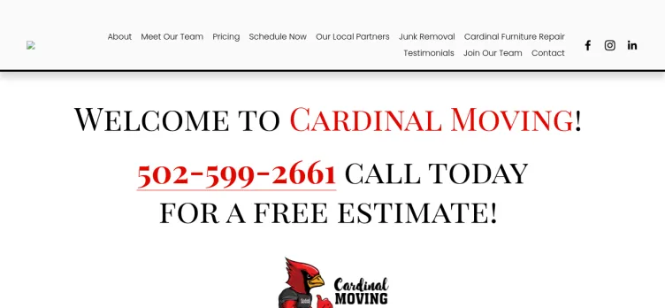 Screenshot Cardinal Moving