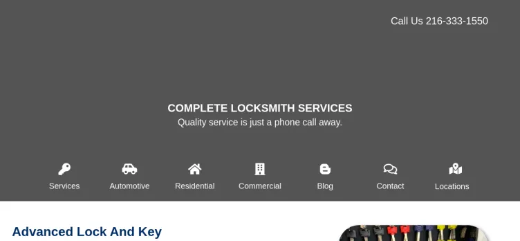 Screenshot Advanced Lock & Key