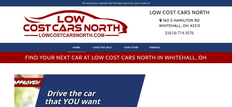 Screenshot Low Cost Cars North