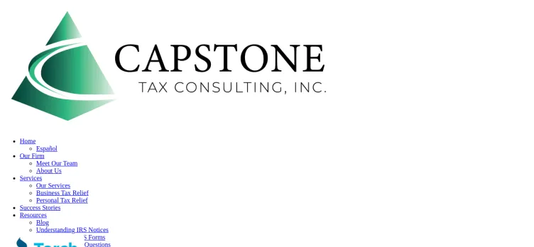 Screenshot Capstone Tax Consulting