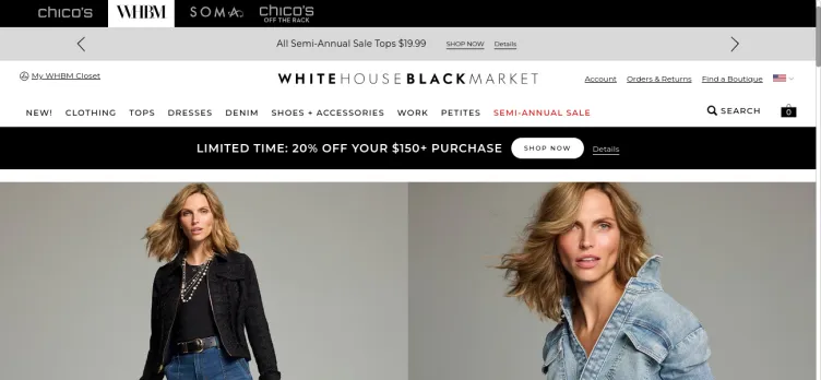 Screenshot WhiteHouseBlackMarket