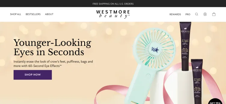 Screenshot Westmore Beauty