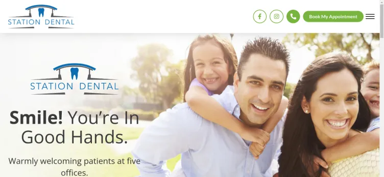 Screenshot Station Dental Group