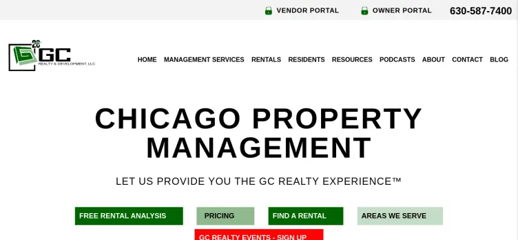 Screenshot GC Realty and Development