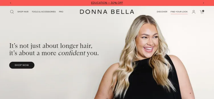 Screenshot Donna Bella hair