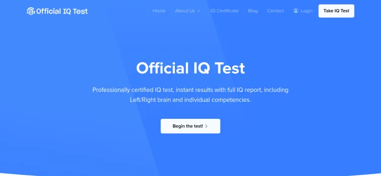 Screenshot Officialiqtests