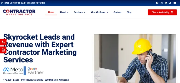 Screenshot Roofing Marketing Pros