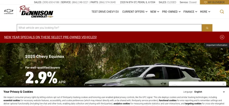 Screenshot Ray Dennison Chevrolet