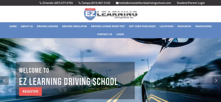 Screenshot EZ Learning Driving School