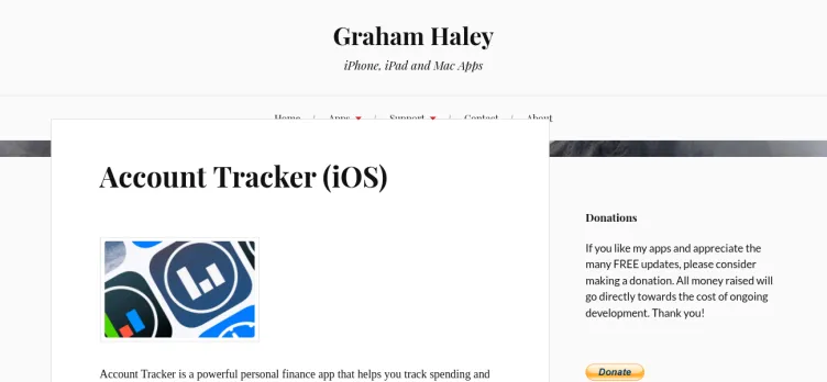 Screenshot Account Tracker Pro