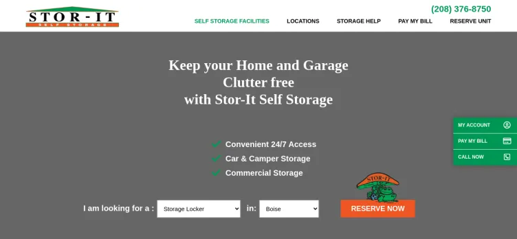 Screenshot Stor-It Self Storage