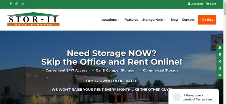 Screenshot Stor-It Self Storage