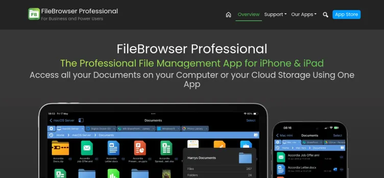 Screenshot FileBrowser Professional