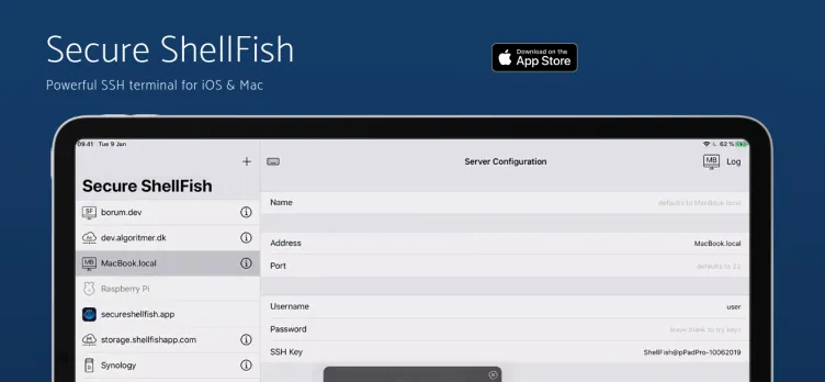 Screenshot SSH Files – Secure ShellFish