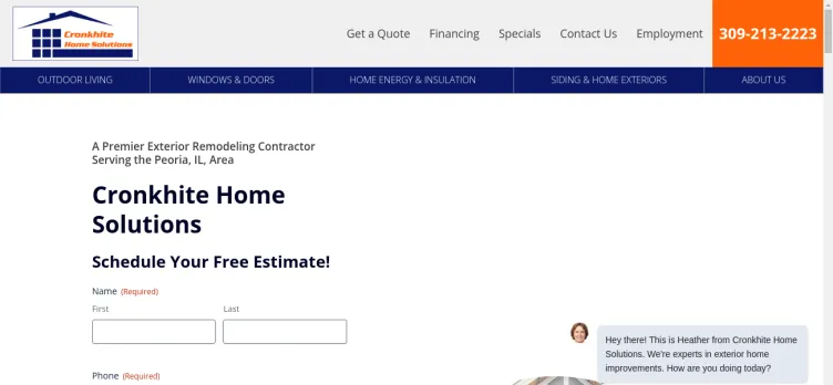 Screenshot Cronkhite Home Solutions