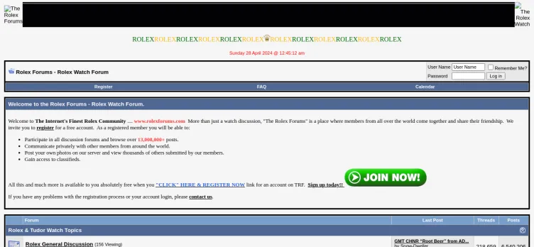 Screenshot Rolex Forums