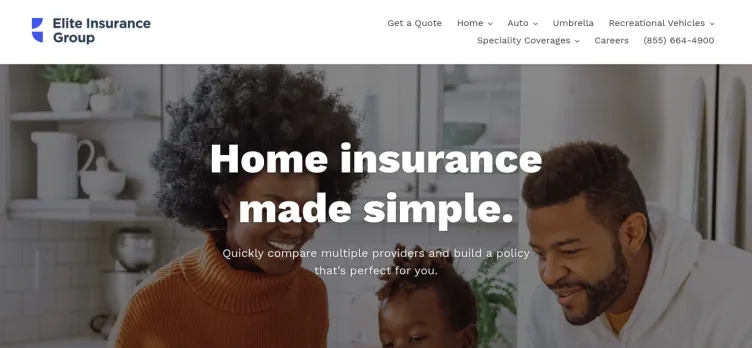 Screenshot Elite Insurance Group