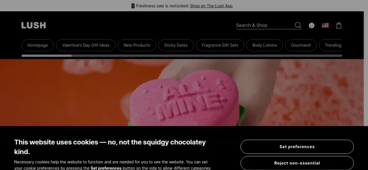 Screenshot Lush Cosmetics